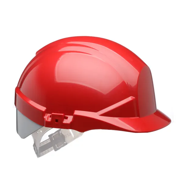 Centurion Reflex Red Slip Ratchet Helmet With Silver Flash